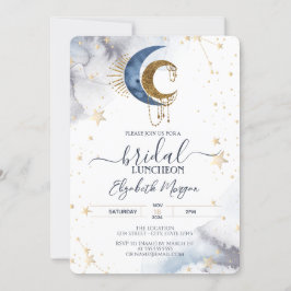 Invitación Luna Celestial, Estrellas, Luncheon Bridal