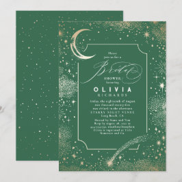 Invitación Luna de Noche Starry Ducha nupcial Mística Celesti