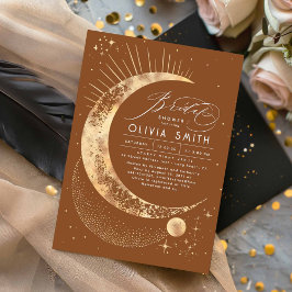 Invitación Luna de Noche Starry Ducha nupcial Mística Celesti