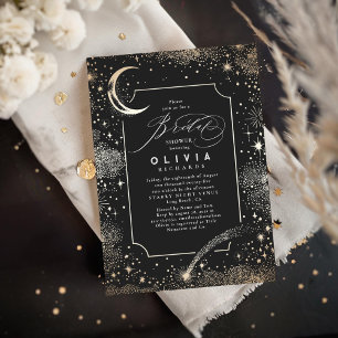 Invitación Luna de Noche Starry Ducha nupcial Mística Celesti