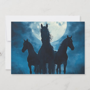 Invitación Luna de tres caballos