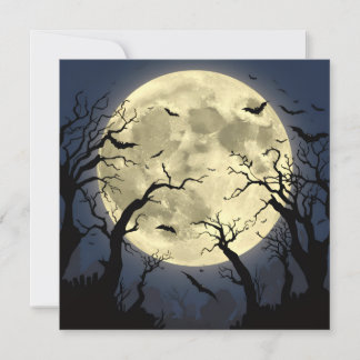 Invitación Luna Llena Espeluznante
