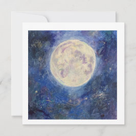 Invitación Luna Llena Nocturna Cielo Celestial Maureen Girard