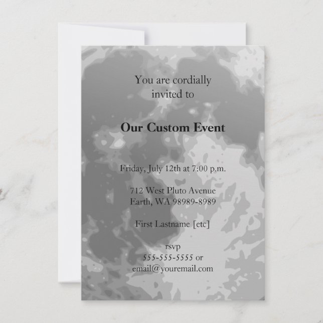 Invitación Luna Luna llena (Anverso)