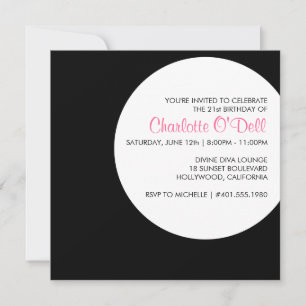 Invitación lunar moderno del  ; fiesta de cumpleaños