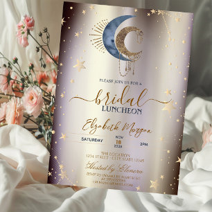 Invitación Lunario Celestial, Estrellas Almuerzo Mágico de No