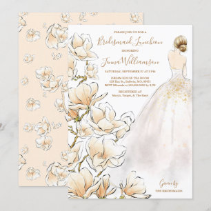Invitación  Luncheon de la dama de honor de la revista Gold
