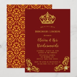 Invitación Luncheon de las Brigadas Reales Rojas y Oro