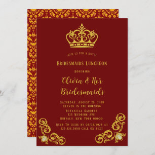 Invitación Luncheon de las Brigadas Reales Rojas y Oro