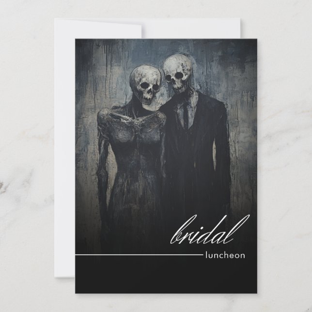 Invitación Lunes de Noche Morado Morado Romance Bridal (Anverso)