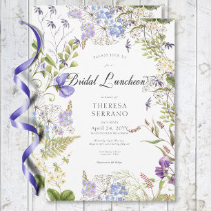 Invitación Lunes de Novias Blancas Rusticas Purple Sage