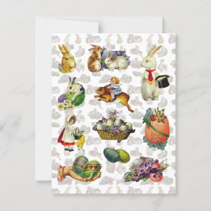 Invitación Lunes de Pascua Vintage