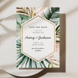 Invitación Lush Tropics Save the Date