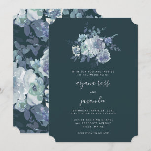 Invitación Lush y Moody Peony Bouquet Boda
