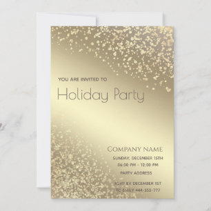 Invitación Lux lux oro simple deslumbramiento corporativo Fie