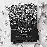 Invitación Luxe Silver Winter Shiny Stars Company<br><div class="desc">Elegante Empresa Formal y Fiesta de Navidades corporativos / Cocktail / Dinner Invitation con estrellas purpurinoso. Impresione a sus amigos y compañeros de trabajo con este sofisticado y elegante diseño de invitación.</div>