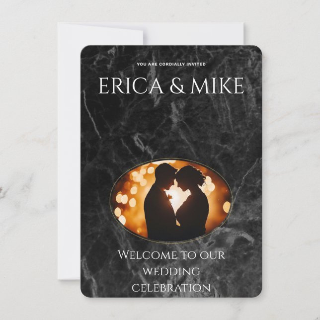 Invitación luxurious wedding invitation (Anverso)