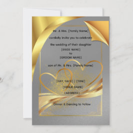 Invitación Luxury Gold Foil Style Wedding Invitation | Modern