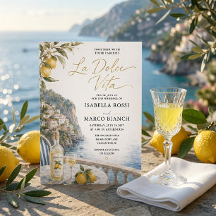 Invitación Luxury La Dolce Vita Costa Amalfi