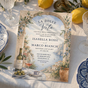 Invitación Luxury La Dolce Vita Costa Amalfi