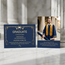 Luxury Navy & Gold Médico 