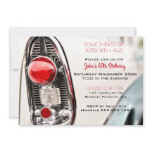 Luz de cola del coche clásico a mediados del siglo