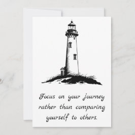 Invitación Luz guía - Enfoque en su viaje