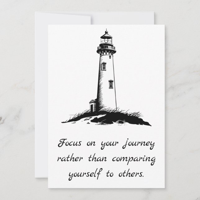 Invitación Luz guía - Enfoque en su viaje (Anverso)