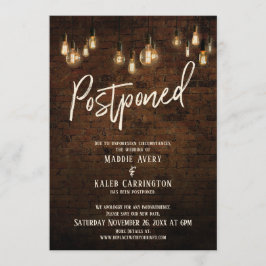 Invitación Luz Industrial de ladrillo Edison Aplaza boda