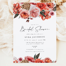 Invitación LYRA Bohemian Caída Floral Bridal Shower