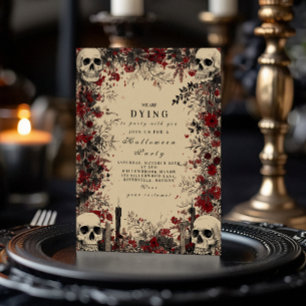 Invitación Macabre Candlelight Gothic Soirée
