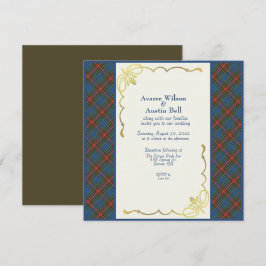 Invitación MacBeth Tartan Plaid Boda