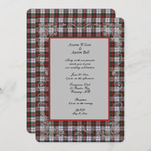 Invitación MacDuff Tartan Plaid Boda