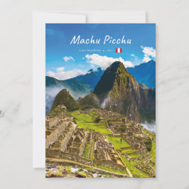 Invitación Machu Picchu, Perú - Ruinas de la Ciudadela Inca
