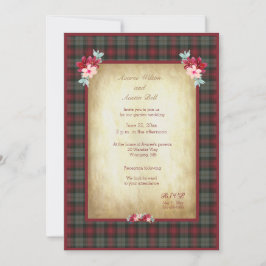 Invitación MacLachlan Tartan Plaid Garden Wedding