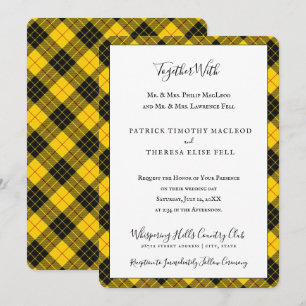 Invitación MacLeod Clan Tartan Scottish Plaid
