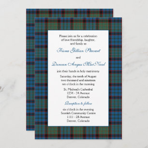 Invitación MacNichol Hunting Tartan Boda