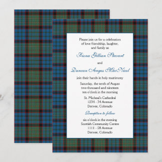 Invitación MacNichol Hunting Tartan Boda