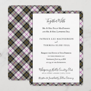 Invitación MacPherson Clan Tartan Scottish Plaid