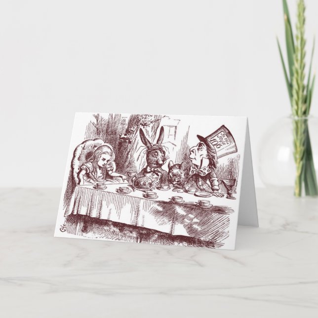 Invitación Mad Hatter Shower Invitation (Anverso)