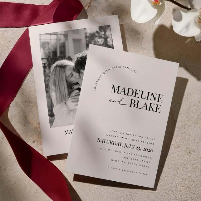 Invitación MADDIE Modern Wedding Invitation (Subido por el creador)