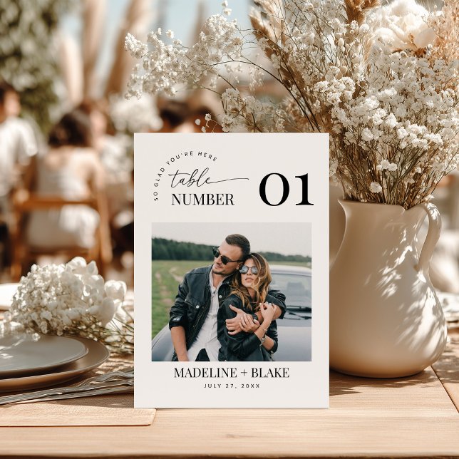 Invitación MADDIE Table Numbers with Photo (Subido por el creador)