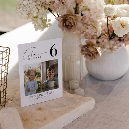 Invitación MADDIE When We Were Table Numbers