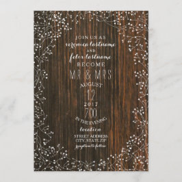 Invitación Madera de granero y Boda de granero rústico para l