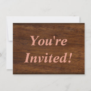 Invitación Madera Plancha Llanura Textura Lumbar
