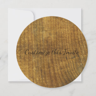 Invitación Madera, tablero de madera antigua inspirado en el