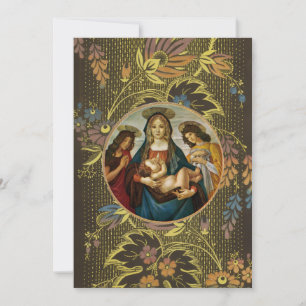 Invitación Madonna y Niño de Botticelli