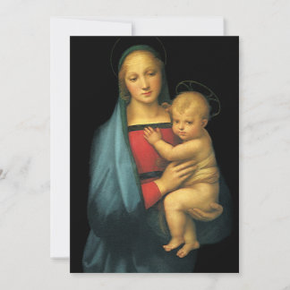 Invitación Madonna y niño por Raphael, Baby Shower