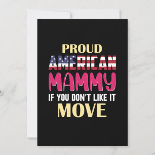 Invitación Madre Arte Orgullosa Mamá Americana