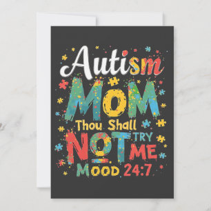Invitación Madre de autismo no me intentarás